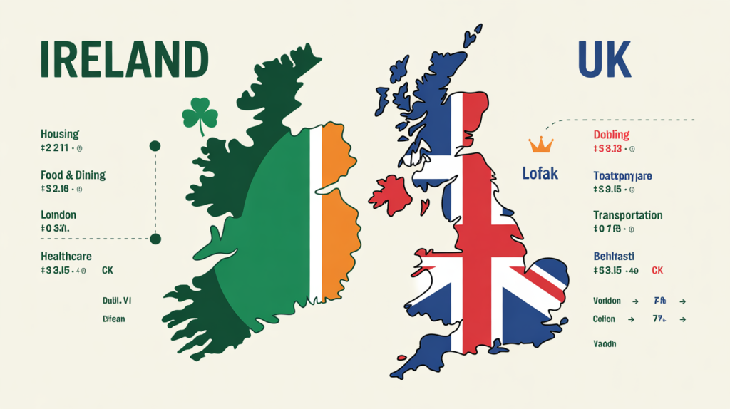 Cost of Living Ireland vs UK