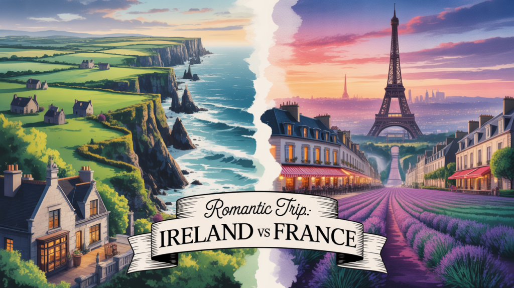 Romantic Trip: Ireland vs France