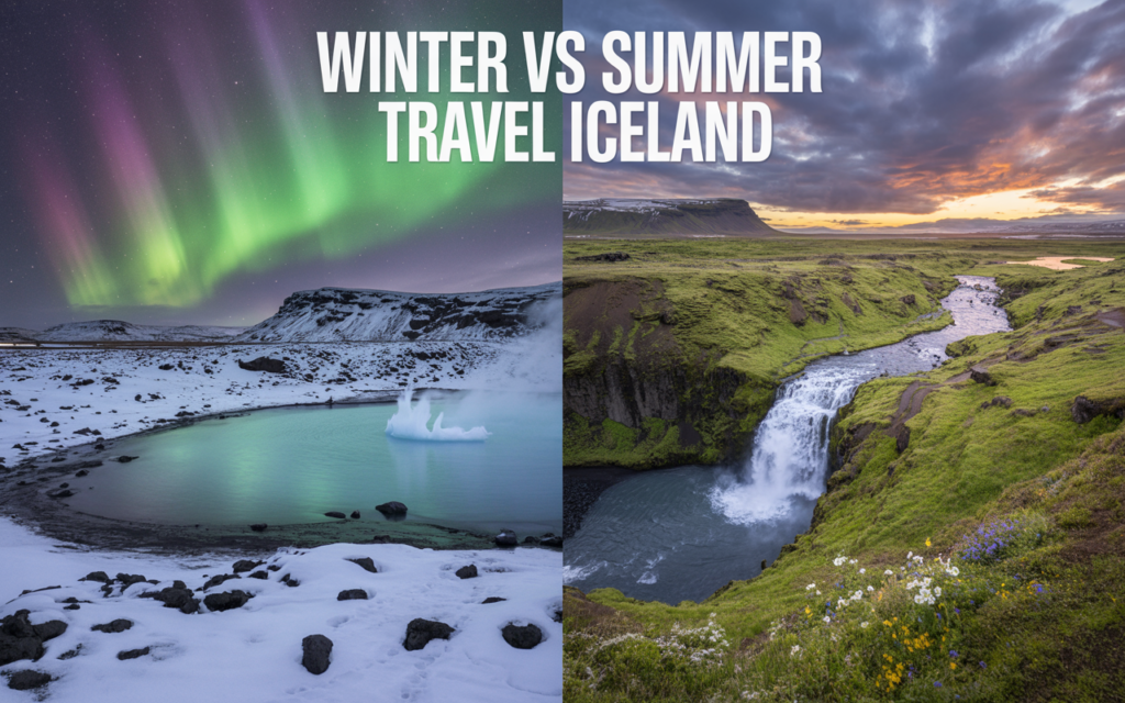Winter vs Summer Travel Iceland
