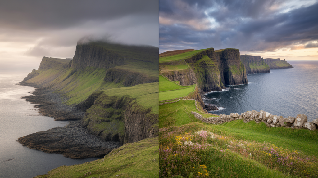 Coastal Cliffs: Scotland vs Ireland